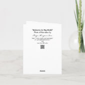 Carte Bienvenue dans mon monde adulte (Dos)