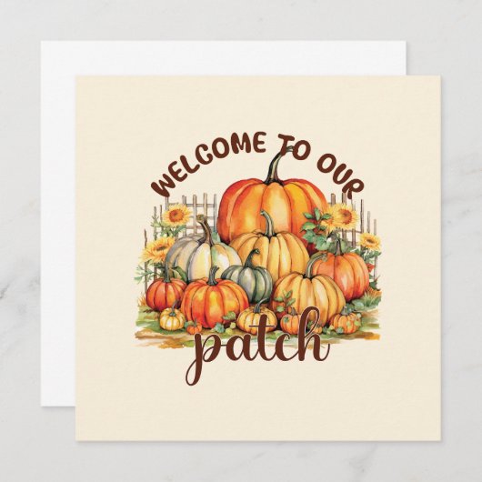 Carte Bienvenue Dans Notre Patch (Devant / Derrière)