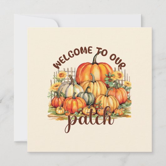 Carte Bienvenue Dans Notre Patch (Devant)