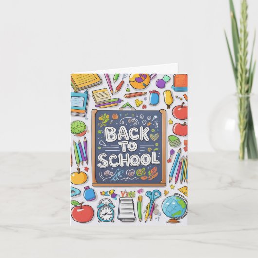 Carte Bienvenue de retour à l'école ! (Devant)