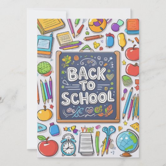 Carte Bienvenue de retour à l'école ! (Devant)