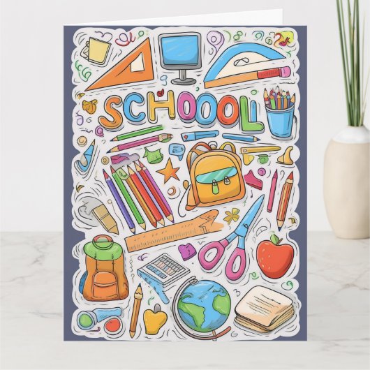 Carte Bienvenue de retour à l'école ! (Devant)