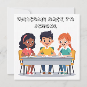 Carte Bienvenue de retour à l'école
