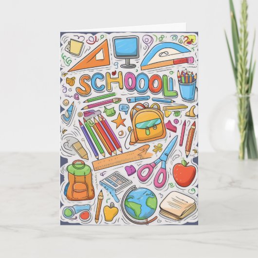 Carte Bienvenue de retour à l'école ! (Devant)