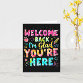 Carte Bienvenue De Retour Je Suis Heureux Que Vous Soyez (Fleur jaune)