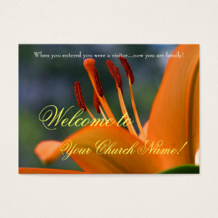 Carte bienvenue : Floral élégant