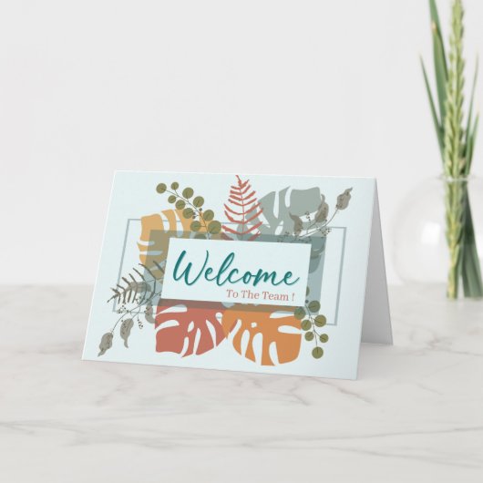 Carte Bienvenue Minimal Boho Souhaitant (Devant)