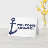 Carte Bienvenue nautique dans l'équipe Nouveau employé (Fleur jaune)