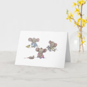 Carte Bienvenue Nouveau bébé (Fleur jaune)