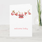 Carte Bienvenue Père Noël Baby Félicitations Card (Devant)