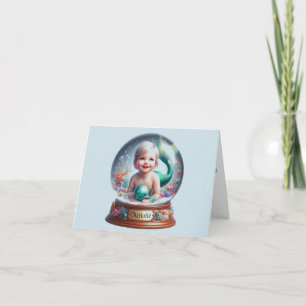 Carte Bienvenue personnalisée pour bébé sirène