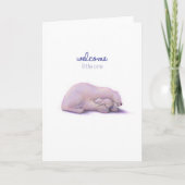 Carte Bienvenue Petit Ours Polaire (Devant)