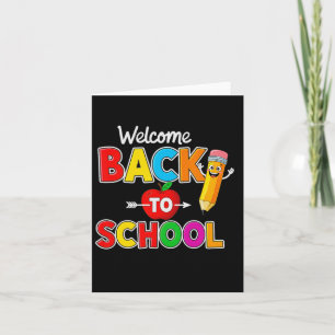 Carte Bienvenue Retour À L'École Enseignants Étudiants P