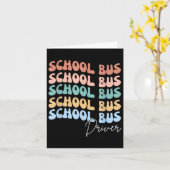 Carte Bienvenue Retour À L'École Super Rétro Funny Schoo (Fleur jaune)