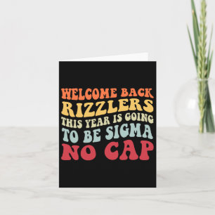 Carte Bienvenue Rizzlers De Retour Cette Année Va Être L