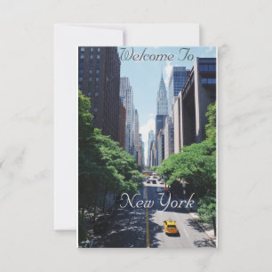 Carte Bienvenue sur New York USA Post Card