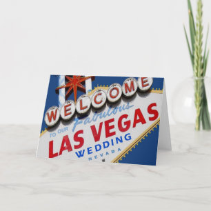 Carte Bienvenue Sur Notre Fabrique Las Vegas MARIAGE Car