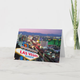 Carte Bienvenue Sur Notre Fabrique Las Vegas Mariage Car