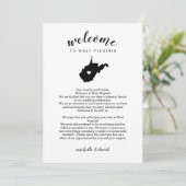 Carte Bienvenue Virginie-Occidentale Lettre Mariage & It (Debout devant)