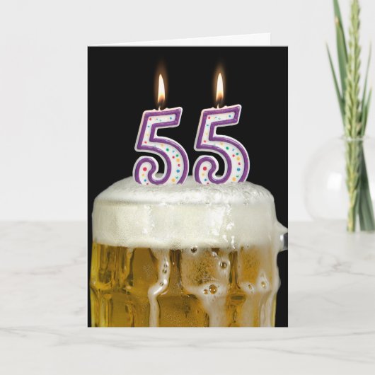 Carte Bière 55e anniversaire (Devant)