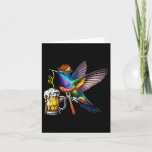Carte Bière Boire Colibri Avec Saucisse Allemande