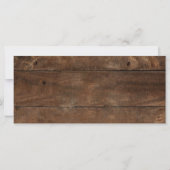 Carte Bière Brasserie à thème Rustic Hommes 50e annivers (Dos)