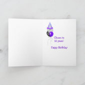Carte Bière d'anniversaire 21 ans (Intérieur)