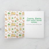 Carte Bière de houblon d'anniversaire (Intérieur)