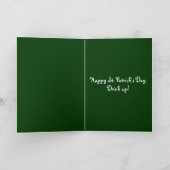 Carte Bière du jour de St Patrick heureux (Intérieur)