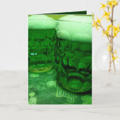 Carte Bière du jour de St Patrick heureux (Fleur jaune)