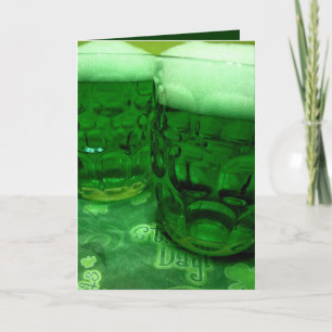 Carte Bière du jour de St Patrick heureux