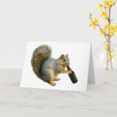 Carte Bière écureuil (Fleur jaune)