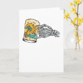 Carte Bière et plage (Fleur jaune)