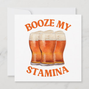 CARTE BIÈRE IRLANDAISE DRÔLE