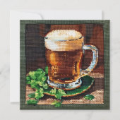 Carte bière irlandaise point de needlework (Devant)