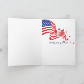 Carte Bière Patriotique D'Anniversaire Avec Éperviers (Intérieur)