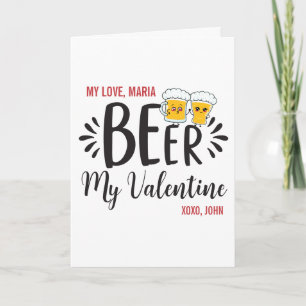 Carte BIÈRE SUR MESURE Mon Valentin ou Toute Proposition
