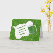 Carte Bière verte irlandaise (Fleur jaune)