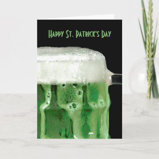 Carte Bière verte irlandaise (Devant)