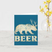 Carte Bières anciennes Bear Deer (Fleur jaune)
