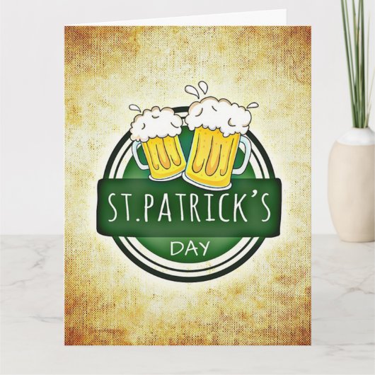 Carte Bières de la Saint-Patrick (Devant)