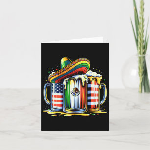Carte Bières Fête Mexicaine Usa Drapeau Cinco De Mayo