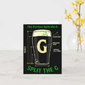Carte Bières irlandaises divisent le trèfle g St Patrick (Fleur jaune)