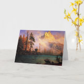 Carte Bierstadt - Lac de la montagne, (Fleur jaune)