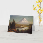 Carte Bierstadt - Le Mont Rainier peinture paysage (Fleur jaune)