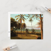 Carte Bierstadt - Scène Floride, peinture d'art, (Devant/Arrière en situation)