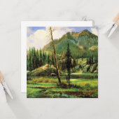 Carte Bierstadt - Sierra Nevada Montagnes, art (Devant/Arrière en situation)