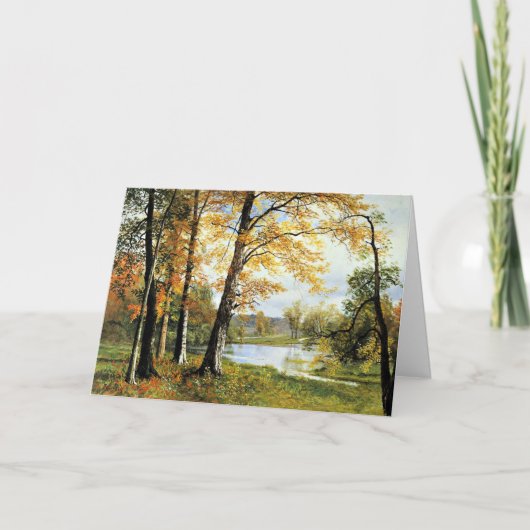 Carte Bierstadt - Un lac calme, belle peinture, (Devant)