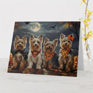Carte Biewer Terrier Halloween Épouvantable