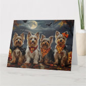 Carte Biewer Terrier Halloween Épouvantable (Devant)
